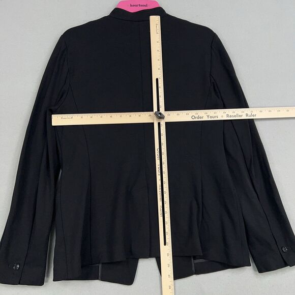 Banana Republic Blazer Womens 10 Black Travel Jacket Career Office Work Minimal - Picture 10 of 15
